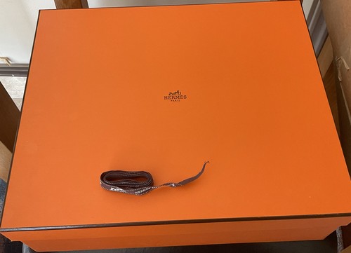 Authentic hermes empty - hermes, orange