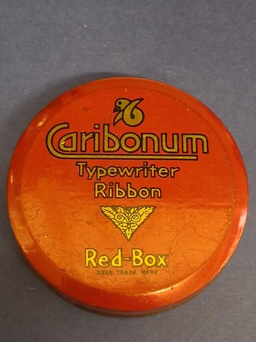 Vintage typewriter ribbon tin - typewriter,
