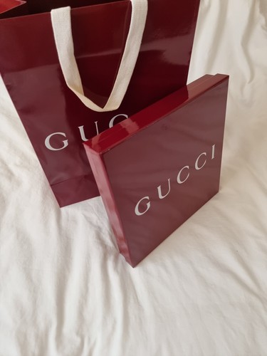 Gucci empty burgundy gift box - burgundy,