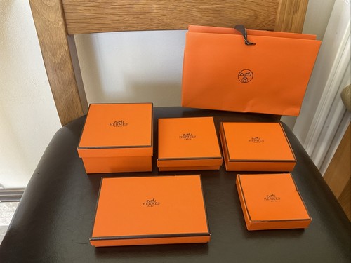Small hermes orange empty - hermes,